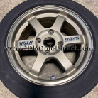 JDM Volk Racing TE37 Bronze 15 inch Wheels 
